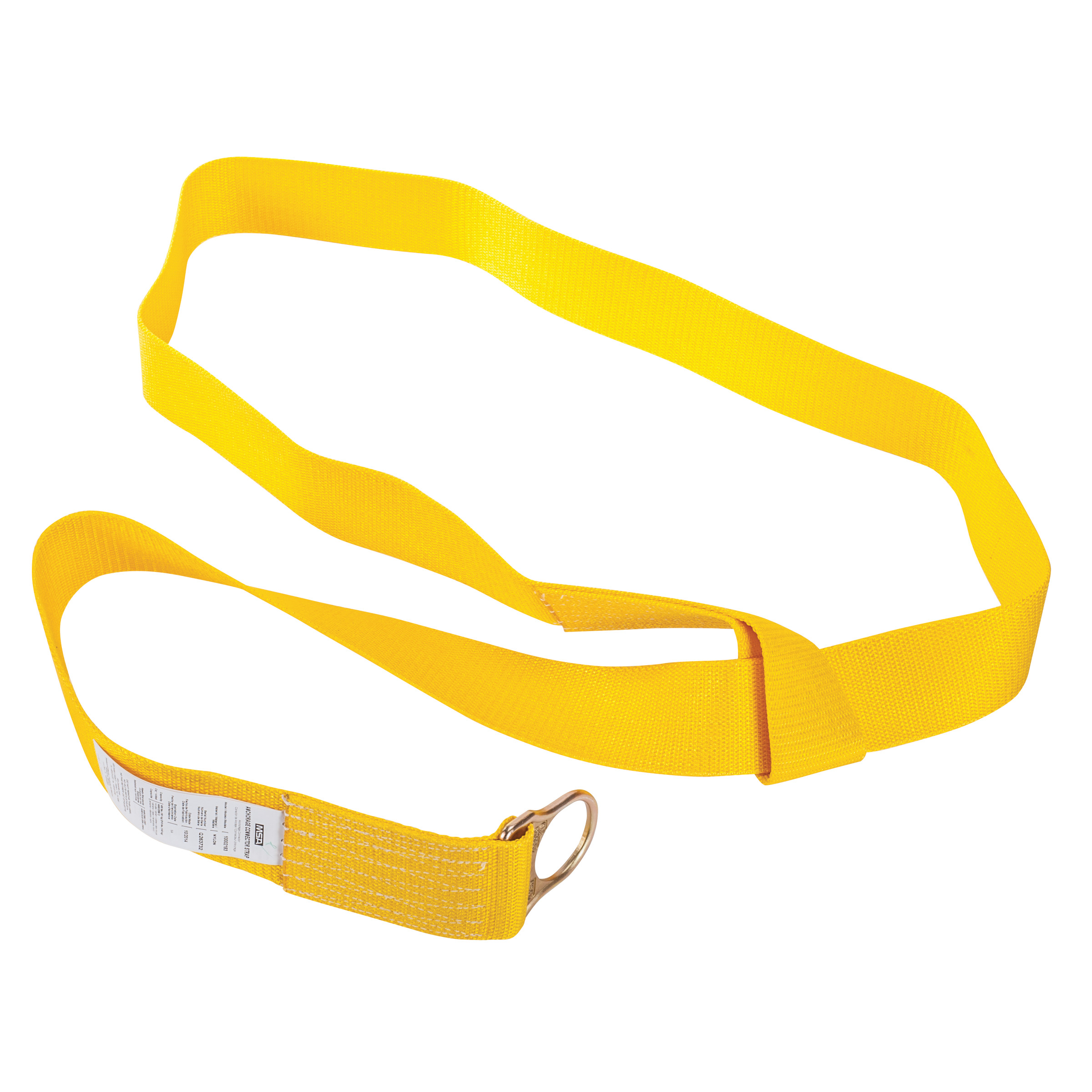 STRAP,8' ANCH STRN FX LP D LTD,NYLON,YEL
